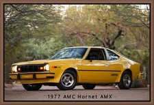 1977 Amc Hornet Amx Yellow Toolbox - Refrigerator Magnet 42 Mil 1977 Amc Hornet Amx Yellow Toolbox - Refrigerator Magnet 42 Mil