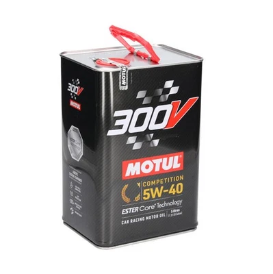 Huile moteur MOTUL 300V Compétition 5W40 - 100% synthèse - 5 Litres - Photo 1/2