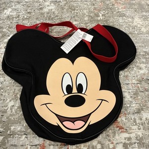 NWT Disney Parks Mickey Mouse Big Face Large Canvas Tote Bag