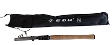 EOW Xpedite Pro Portable Telescopic Casting / Spinning Fishing Rod Black