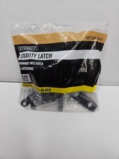Everbilt Black Gate Door Gravity Latch Self-Latching Stainless Steel-Black