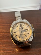 Vintage Zenlux Automatic 17 Jewels Day Date Shockproof Watch 41mm Serviced