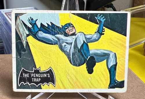 1966 Topps Batman Black Bat #16 The Penguin's Trap — TAG (grade unconfirmed)