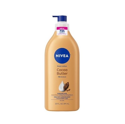 Nivea Cocoa Butter Body Lotion Deep Nourishing Serum Dry Skin Moisturizer 20 oz