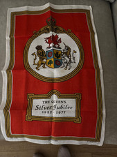 Silver Jubilee Tea Towel, Excellent Condition, not been used