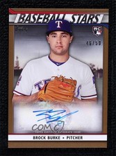 2020 Topps Baseball Stars Auto Gold 46/50 Brock Burke #BSA-BBU Auto 0r8j