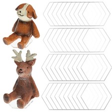 1box 40pcs 2 styles Hexagon Transparent Acrylic Display Bases for Miniatures