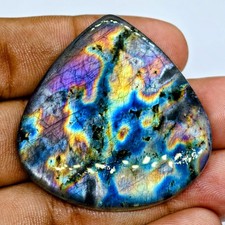 95 Cts Natural Labradorite Cabochon Gemstone For Jewelry 42.2x40.9x6.6 MM