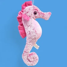 DolliBu Gulfarium Marine Adventure Park Pink Seahorse Plush 18"