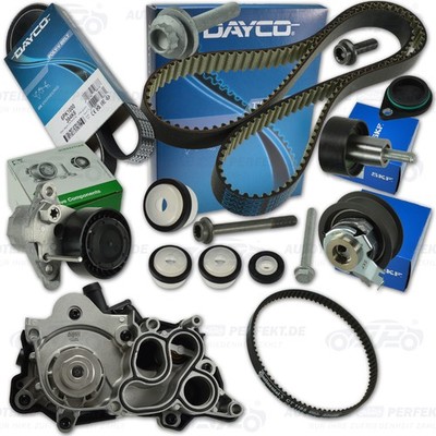 Zahnriemen (DAYCO ) + Rollen + Wasserpumpe XXL für VAG 1.0 60/75PS !NUR PR TJ4!