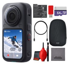 Insta360 X6 8K 360 Action Camera Standard Black Accessory Bundle