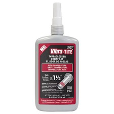 Vibra-Tite Threadlocker, VIBRA-TITE 137, Red, High Strength, Liquid, 250 mL
