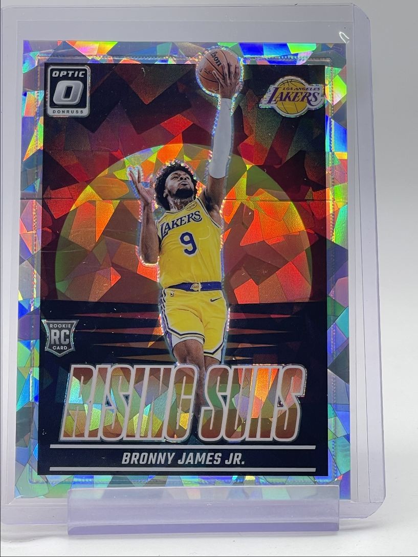 BRONNY JAMES JR. 2024-25 DONRUSS OPTIC RISING SUNS ROOKIE ICE RC /25 Q4078