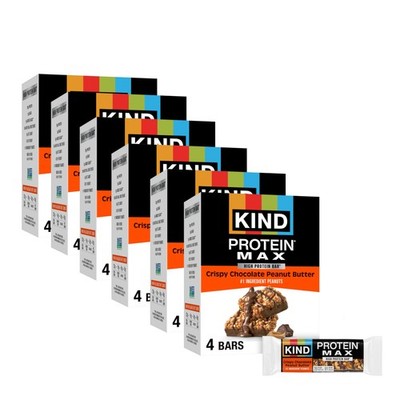 KIND Protein MAX Bars, Crispy Chocolate Peanut Butter, Gluten Free, Low Sugar...