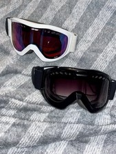 Lot of 2 Ski Or Snowboard Goggles: Drop Helio White/Red, and Gordini Black/Grey