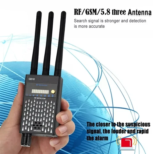 Pro RF Bug Detector Frequency Scanner Sweeper Camera GSM GPS Tracker Finder New