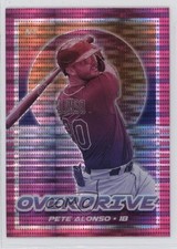 2021 Panini Chronicles Overdrive Pink Pulsar Prizm Pete Alonso #22 1fa0