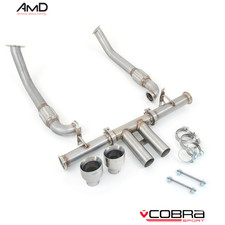 Cayman 718 2.5T Cobra Exhaust Non Resonated Race System Fits S & GTS (PO982C)