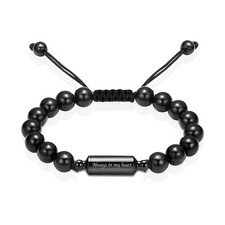 Stainless Steel Adjustable Cremation Bracelet for Ashes - Memorial Keepsake B...
