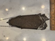 Antique Silver Mesh Purse Vintage