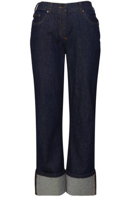 Ulla Popken große Größen Jeans 42 dark blue denim Jeans Mary weites Bein