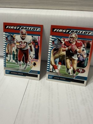 2025 Score First Ballot Steve Young Darrell Green HOF Card Lot