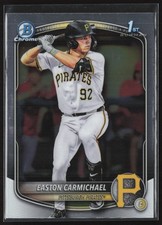 2025 Bowman Draft Easton Carmichael Chrome #BDC-50 1st Pittsburgh Pirates
