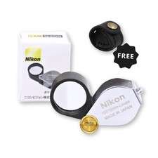Nikon 10x18mm Loupe Magnifier Silver Multi-Coated Lens Jewelry Amulet Full HD