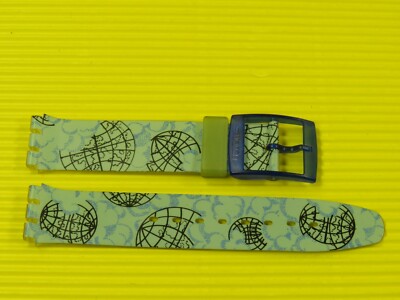 ORIGINAL Swatch Automatic - MAPPAMONDO - Armband 17mm Kunststoff - ASAN101 .