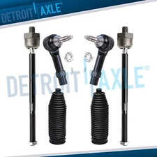 Inner & Outer Tie Rod Ends + Boots for 2003 2004 2005 2006 Ford Expedition