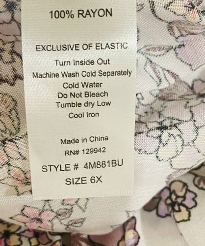 Skirt Set 6x Btween New Girls Pink Floral NWT - Picture 7 of 8