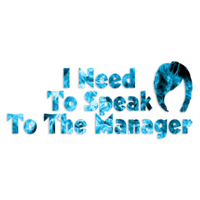 Karen Speak To Manager - Vinyl Decal  - Multiple Patterns & Sizes - ebn6205