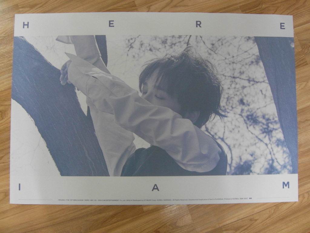 YESUNG (SUPER JUNIOR) - HERE I AM (TYPE A) [ORIGINAL POSTER] *NEW