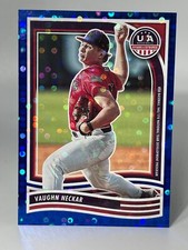 2024 Panini USA Stars & Stripes VAUGHN NECKAR #156 Blue Parallel 078/149