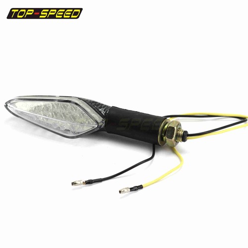 2PCS LED Motorcycle Turn Signals Light Tail Flasher Blinker For Honda Kawasaki - Picture 8 of 9