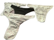 Women Panties Thongs 4 pairs lot size M. 100 cotton soft Bangladesh in ASST Col