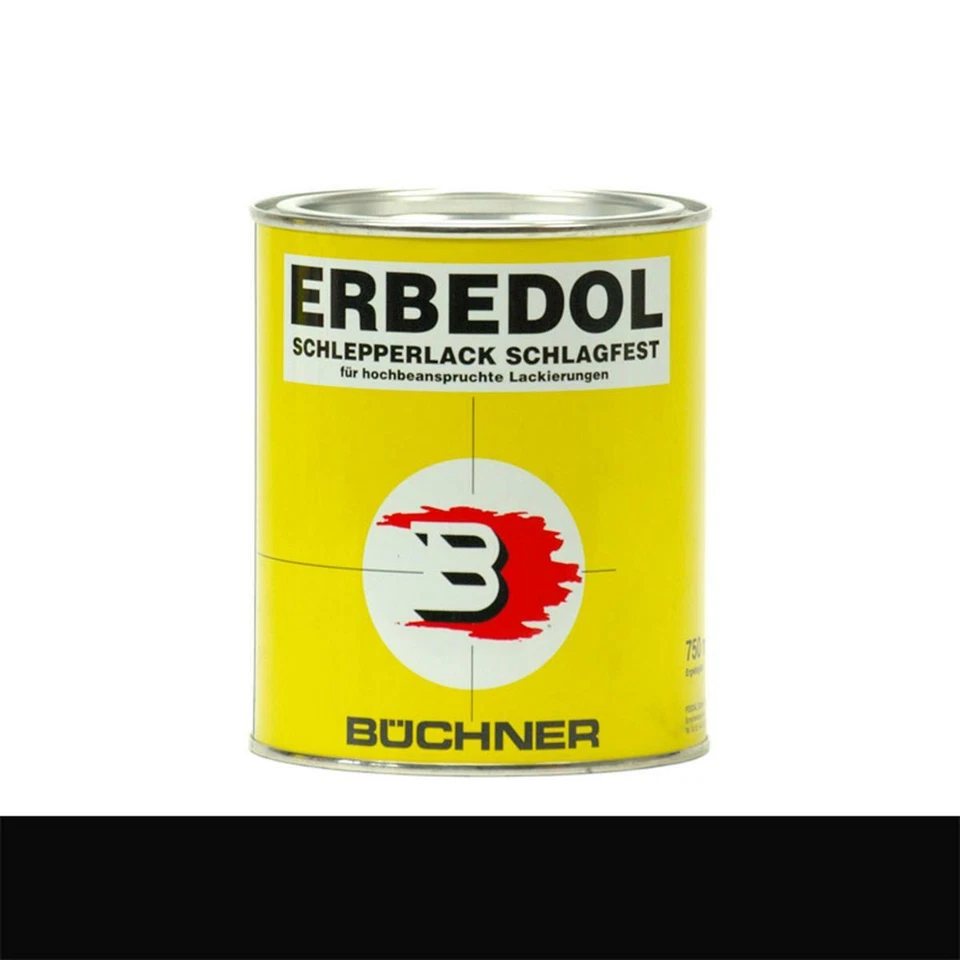 Büchner Erbedol RAL9005 schwarz glänzend Lack Farbe Kunstharzlack 750ml