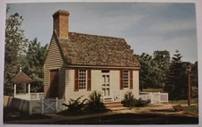 Old Wye Church Wye Mills Maryland Chrome Postcard Unposted Picket Fence