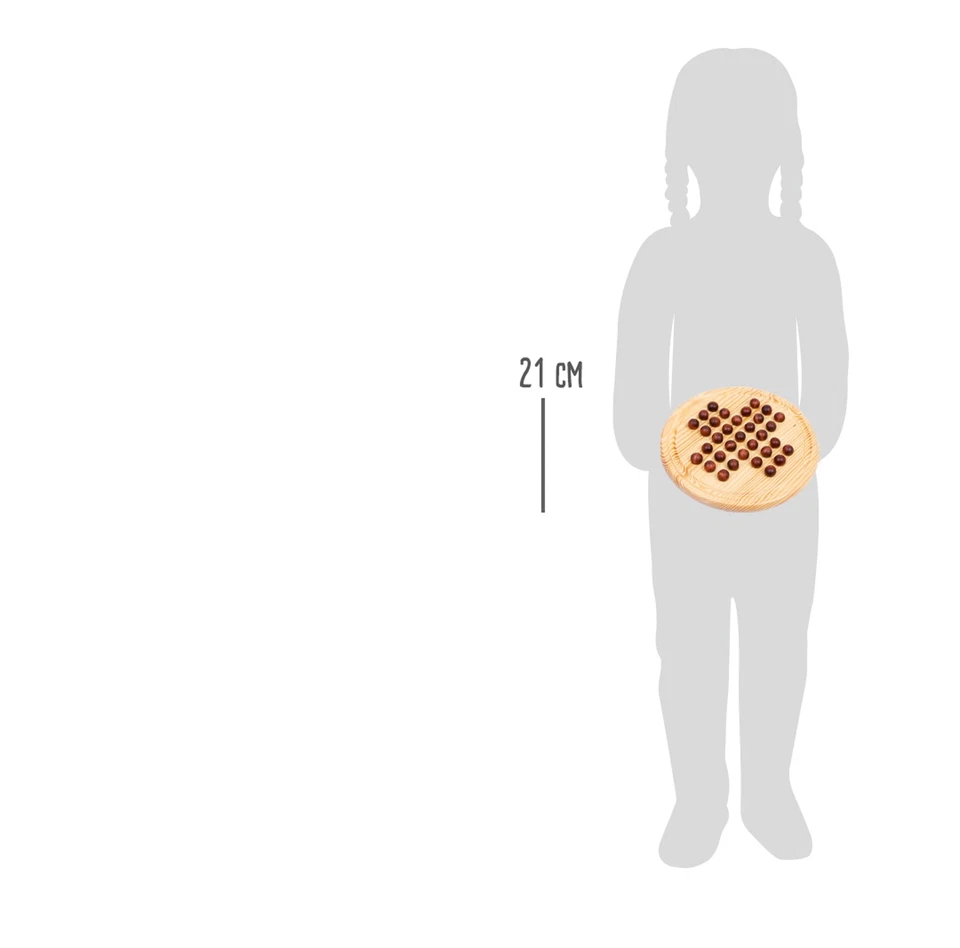Solitär Holzkugel Gesellschaftsspiel für Kinder aus Holz Ø ca. 21 cm ab 5 Jah... - Bild 2 von 2