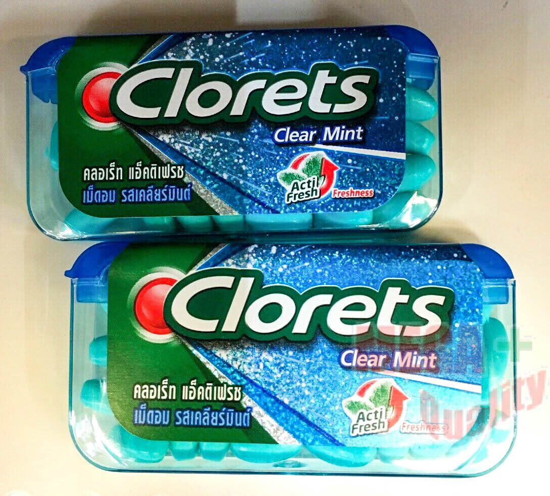 Clorets 2 X Clorets Clear Mint Acti Fresh Breathing fresh Mint Flavored