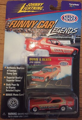 Johnny Lightning Funny Car Legends NHRA Jim Dunn & Reath Season 1975 Real Wheels
