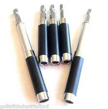 5 GOLIATH INDUSTRIAL SCREW BIT HOLDER HOLE SHOOTER FINDER MAGNETIC BIT EXTENSION