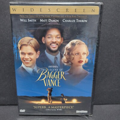The Legend of Bagger Vance (DVD, 2001, Widescreen) Will Smith, Matt Damon - NEW!