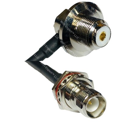 RFC240 UHF Female Angle to RP-TNC FEMALE Coax RF Cable USA-Ship Lot