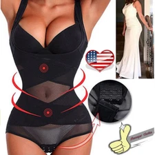 Women's Full Body Seamless Shapewear Bodysuit Firm Control Girdle Corset Shaper