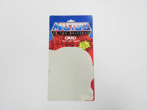 VINTAGE HE-MAN MOTU ORKO W/ MAGIC TRICK FIGURE FULL CARDBACK