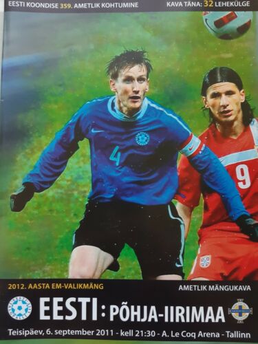 Programme EURO 2012 Estonia vs Northern Ireland - Picture 1 of 1