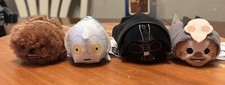Star Wars Tsum Tsum 3.5" Mini Bean Bag Plush Lot Of 4 Disney Parks