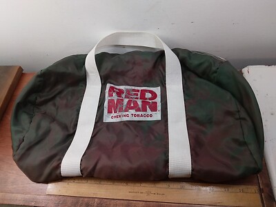 Vintage Red Man Chewing Tobacco Nylon Gym Bag, Duffel