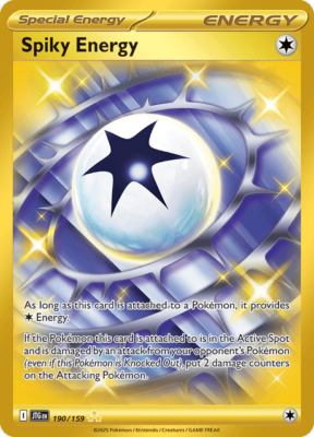 Pokmon TCG Spiky Energy 190/159 Gold Secret Rare Journey Together NM/M |  eBay